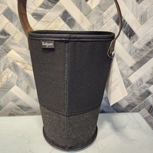 NWT Thirty-One Felt Wine and/or Gift Bag with Handle - Brushed Graphite and Gray